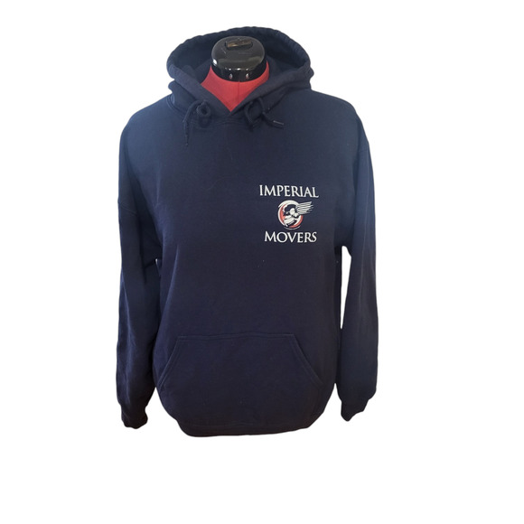 Imperial movers pre owned hoodie with classic front pocket, size large - Picture 1 of 5